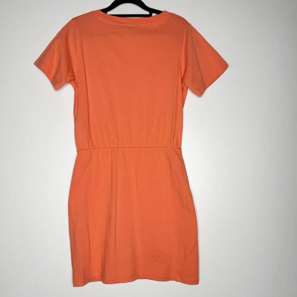 Kate Spade Saturday Short Sleeve V-Neck Cinch Waist Mini Dress Women's Size XS